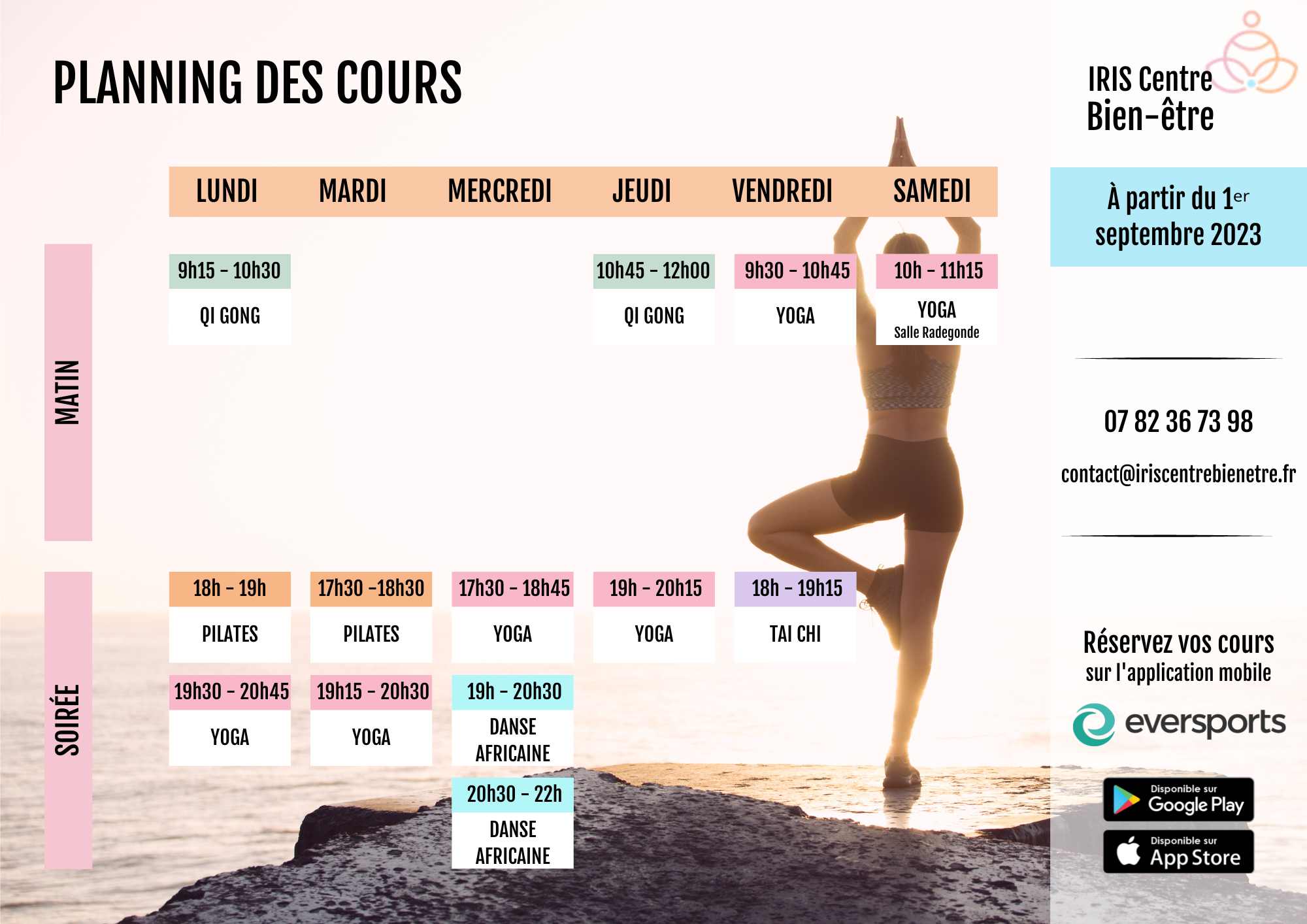 Planning du centre
